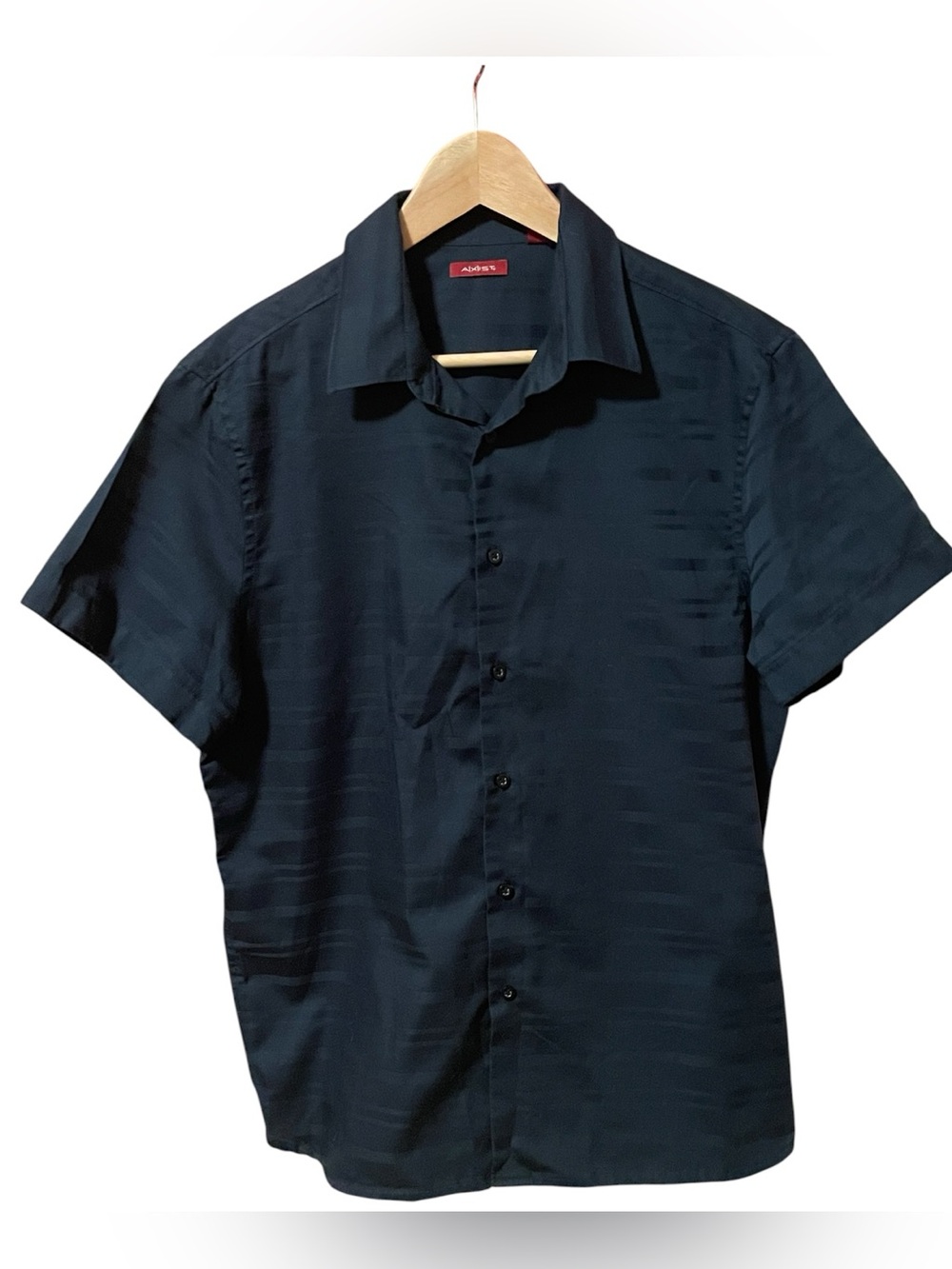 Axist Men’s SZ Large Short-Sleeve Button-Up Shirt in Dark Navy